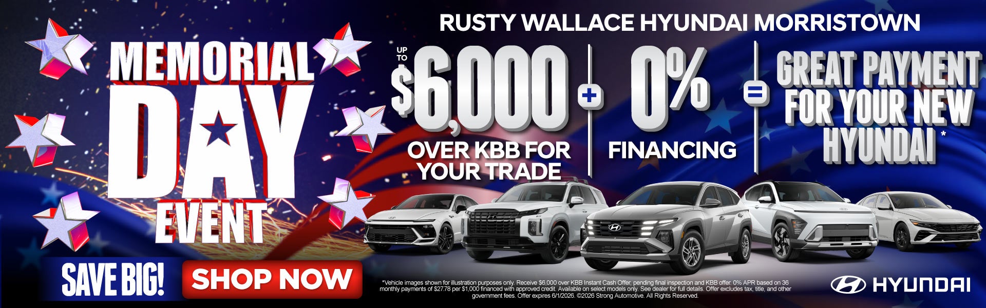 ONLY IN MORRISTOWN!	Up to $6,000 Over KBB For Your Trade + 0