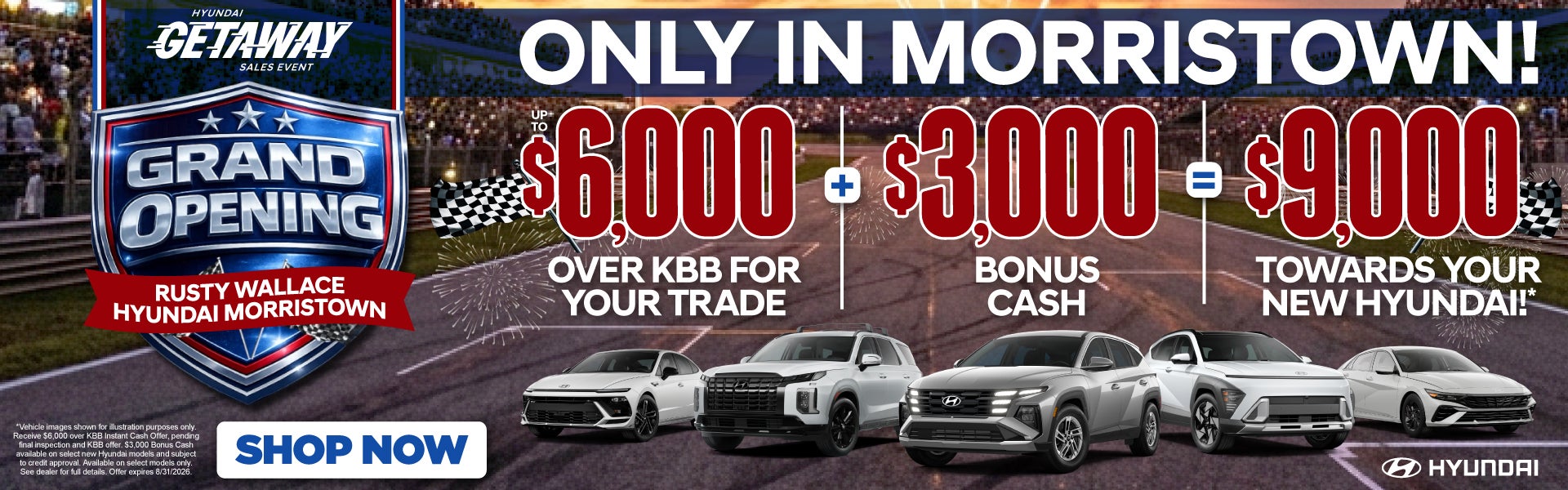Up to $6,000 Over KBB For Your Trade + $3,000 Bonus Cash = $